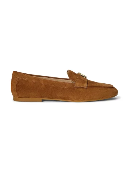 Semišové mokasíny Lauren Ralph Lauren Averi III hnedá