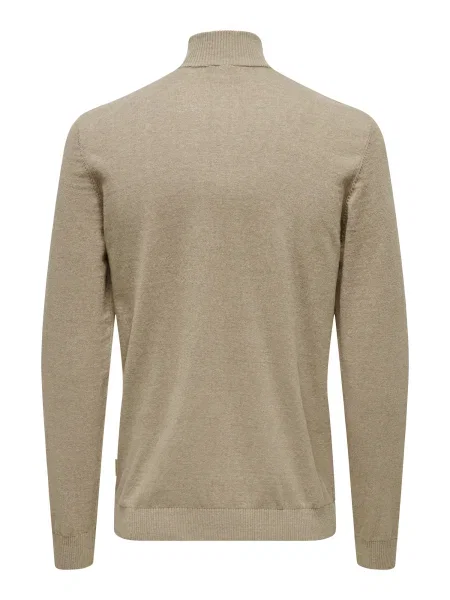 Only & Sons Pulover ONSLoui închis bej