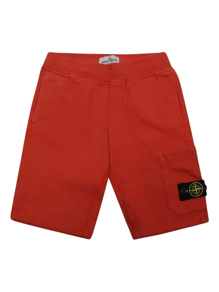 Bermudy dziecięce Stone Island czerwone