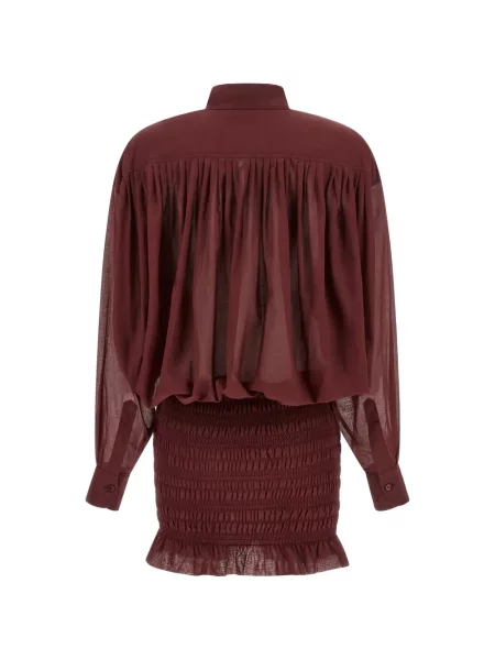 Rochie mini The Andamane cu volane roșu
