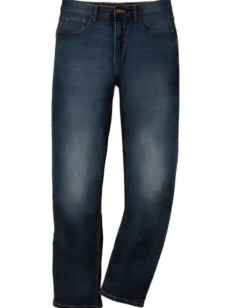 Jeansy classic fit straight niebieskie