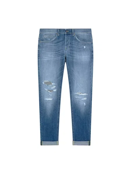 Skinny jeansy skinny Dondup niebieskie
