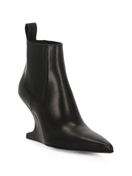 Botine chelsea Rick Owens din piele negru