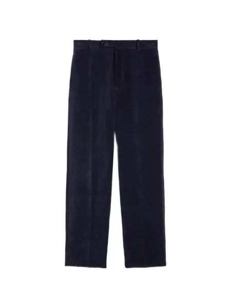 Pantaloni Jil Sander de catifea albastru