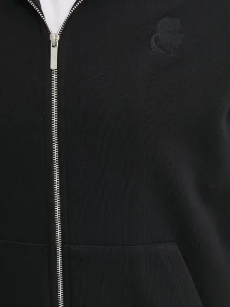 Hoodie Karl Lagerfeld με κέντημα μαύρο