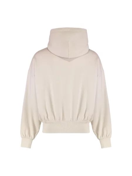 Bluza z kapturem Dolce And Gabbana z kapturem z nadrukiem beżowa