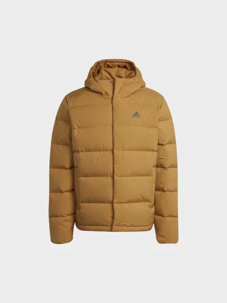 Пуховик adidas комбінований верх жовтий