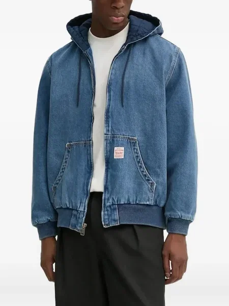 Blugi evazați Levi's® din piele de căprioară albastru