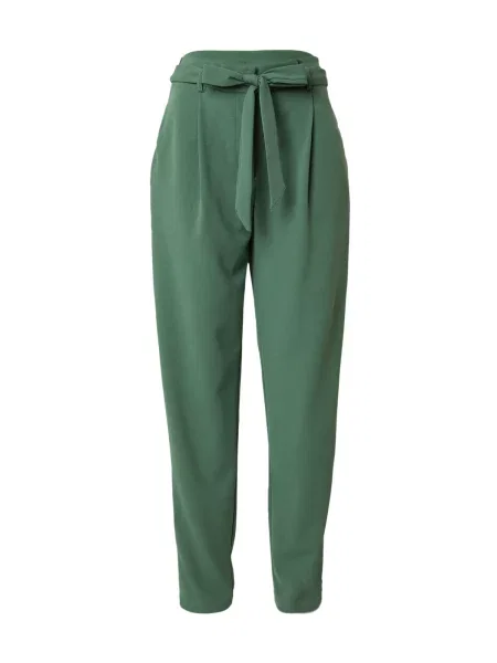 VILA Pantaloni cutați CLAVA închis verde