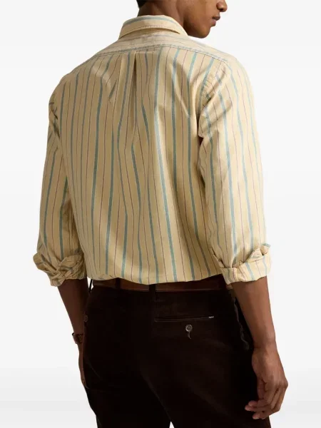 Șapcă Polo Ralph Lauren de mătase cu broderie cu dungi negru