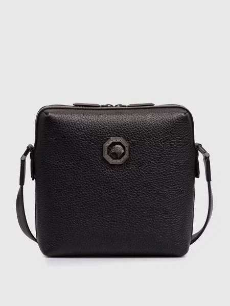 Кожаная сумка Stefano Ricci черная