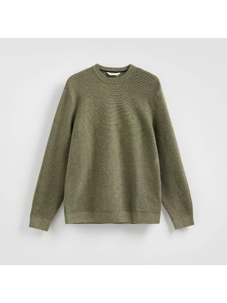 Reserved Svetr s příměsí lyocellu tmavě zelená