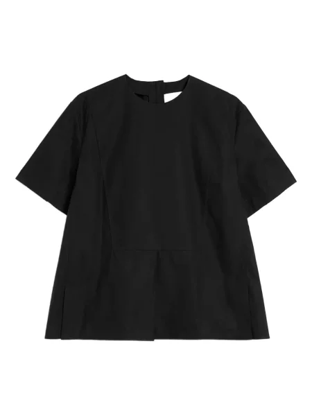 Bluză Jil Sander scurtă negru