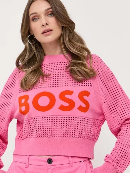 BOSS BLACK Pulover Fenniki | Relaxed fit negru