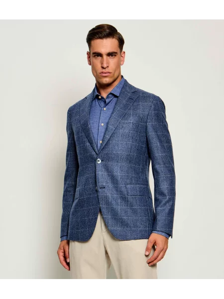 Oscar Jacobson De lână sacou Fogerty albastru