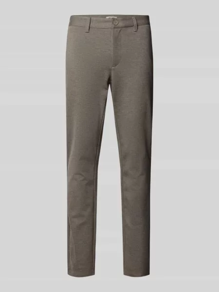Chinosy o kroju slim fit z mieszanki model ‘MARK’ Only & Sons