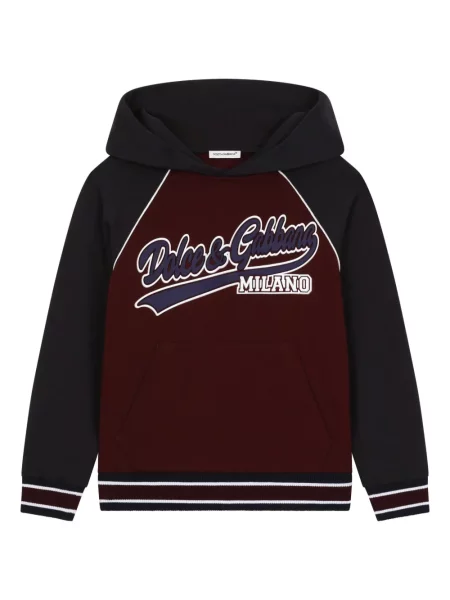 Bluza z kapturem dziecięca Dolce And Gabbana czerwona