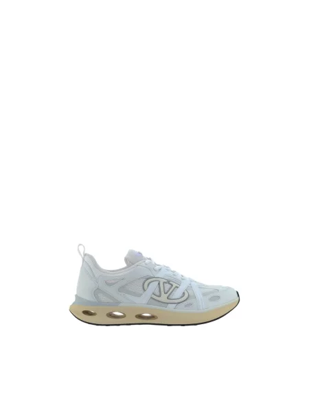 Lniane sneakersy Valentino Garavani białe