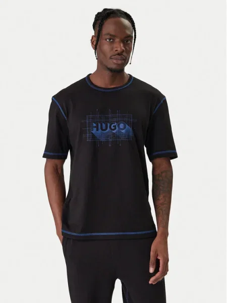 HUGO Tricou Nothal negru