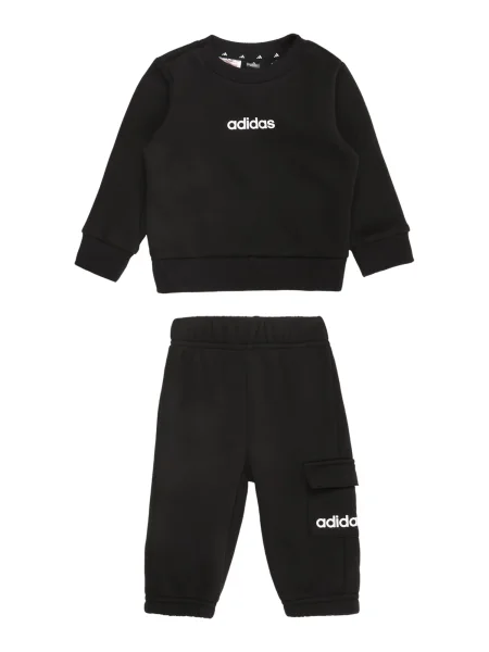 ADIDAS SPORTSWEAR Costum de trening ESSENTIALS negru alb