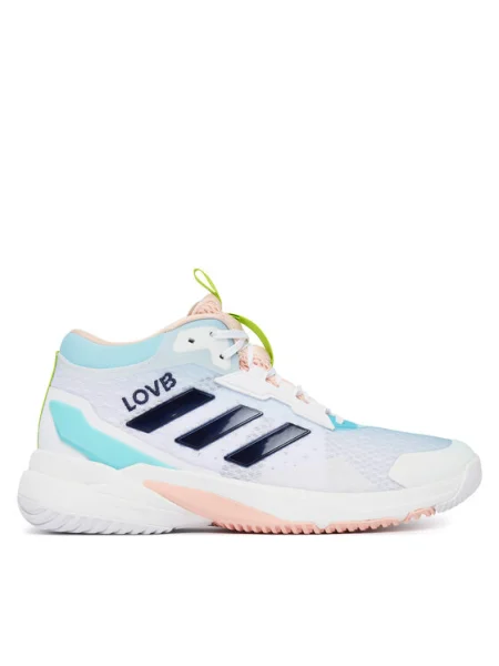 Încălțăminte pentru sporturi de interior adidas Crazyflight 6 Mid Alb albastru