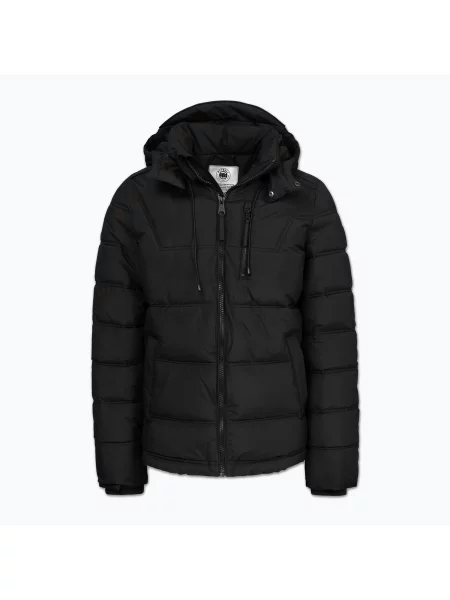 Geacă de iarnă pentru bărbați Pitbull Piedmont Quilted Hooded black negru