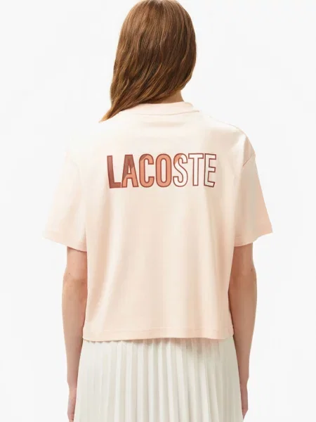 Футболка Lacoste рожева