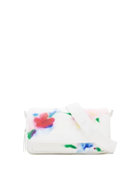 Desigual Geantă de umăr Tromso albastru / verde / roșu alb