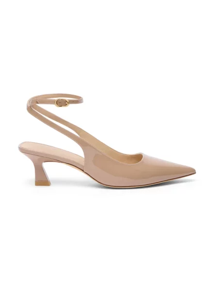 Czółenka Stuart Weitzman na ramiączkach beżowa