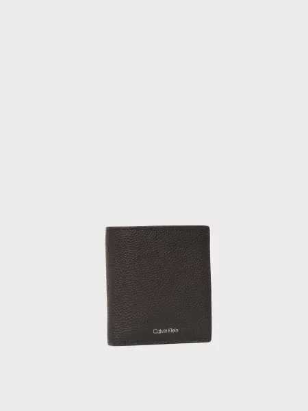 Кожаный кошелек Calvin Klein черный