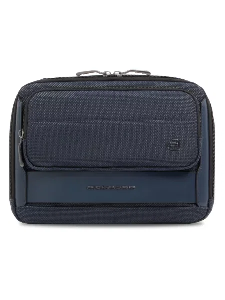 Torba crossbody Piquadro skórzana wodoszczelna niebieska
