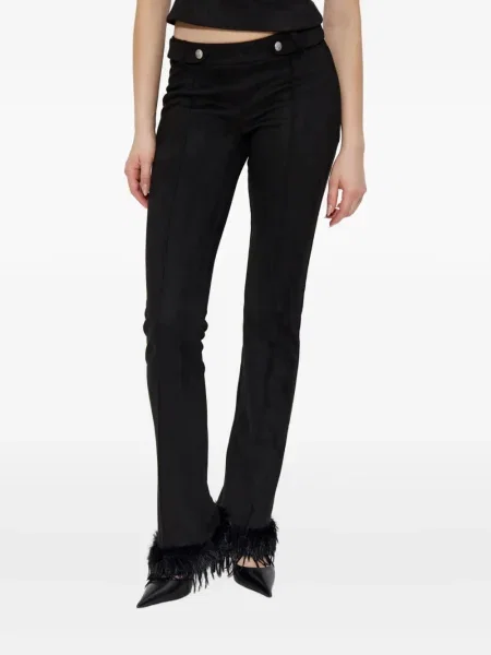 Pantaloni Misbhv cu pene negru