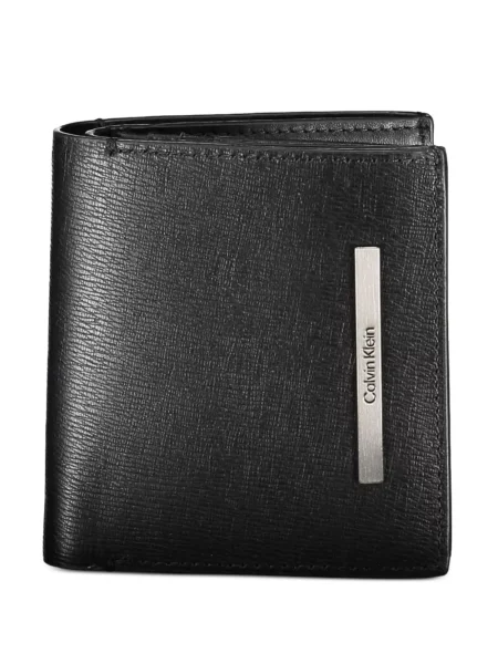 Pénztárca Calvin Klein autogrammal fekete