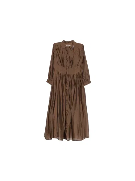 Sukienka koszulowa Max Mara brązowa
