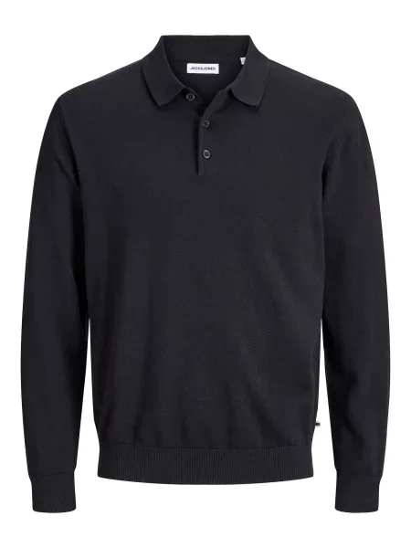 JACK & JONES Pulover JJEBasic' negru