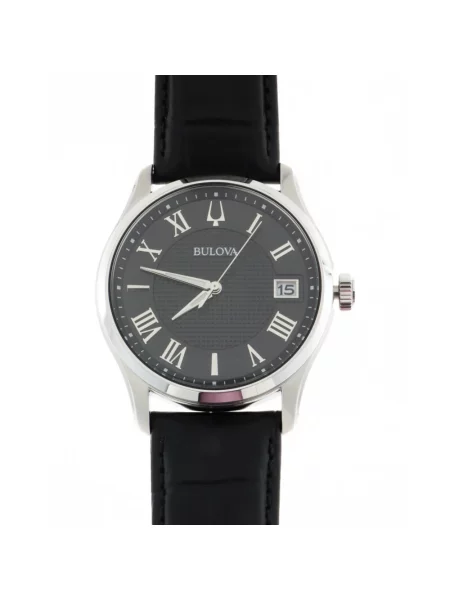 Zegarek Bulova skórzany czarny