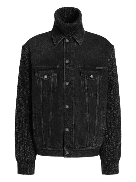 Geacă de blugi Dolce & Gabbana tricotate negru