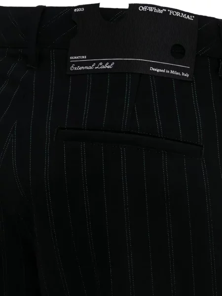 Pantaloni Off-white alb
