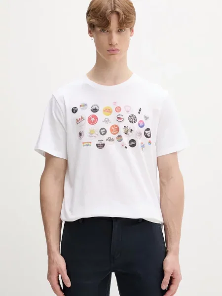 Levi's oversize tričko COMMUNITY TEE x PRIDE bílé