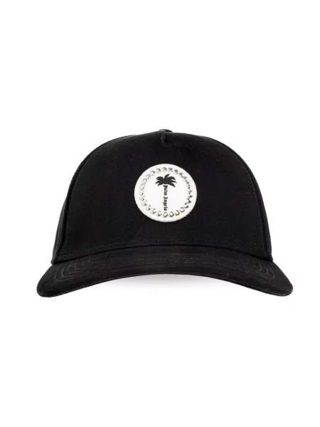 Czapka z daszkiem Palm Angels klasyczna z logo czarna