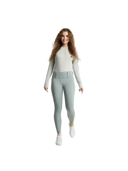 Spodnie jeździeckie full grip hermo hybrid Horze Anya zielone