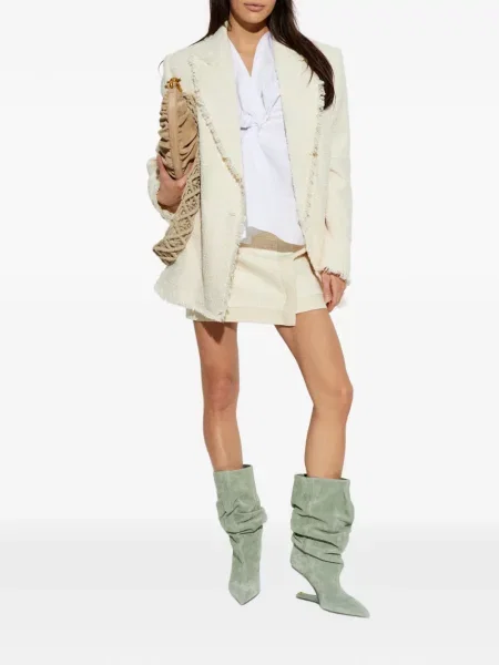 Fusta mini Balmain din tweed plic