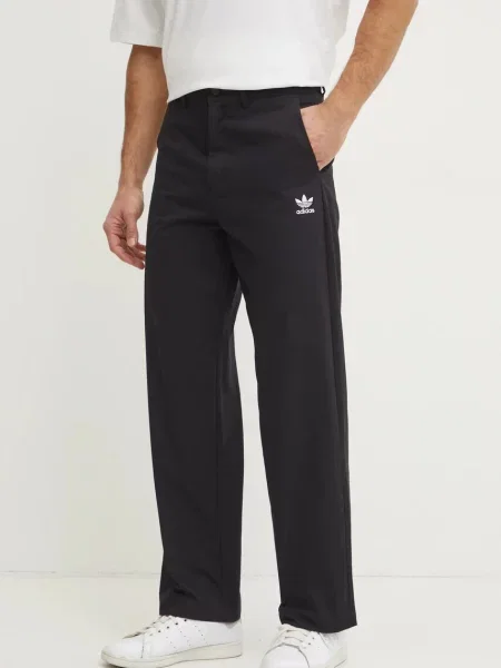 Adidas Pantaloni din Trefoil Essentials negru