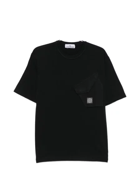 Tricou Stone Island cu strasuri negru