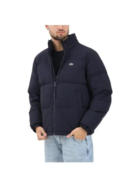 Lacoste Vatovaná bunda Tmavomodrá modrá
