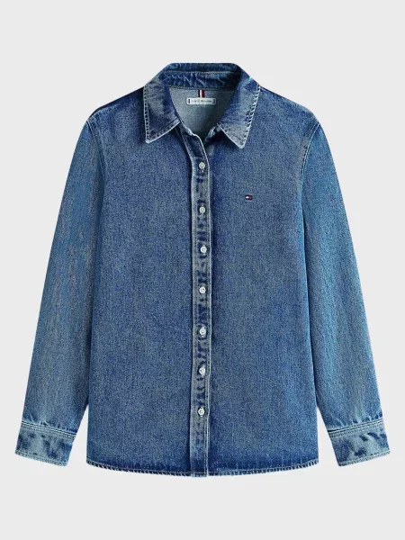 Рубашка Tommy Hilfiger синяя