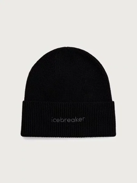 Icebreaker căciulă din lână merino Merino All Day negru