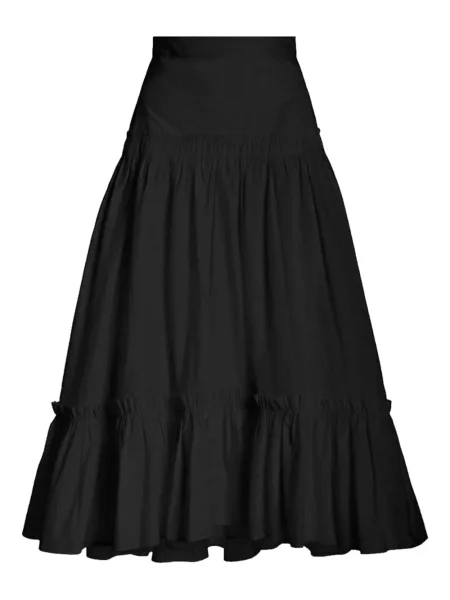 Fustă midi Cara Cara până la genunchi negru