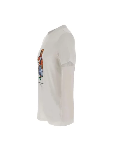 Polo Ralph Lauren Koszulki Mężczyzna S Classic Fit Polo Bear Jersey T-Shirt biały