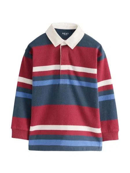 Next Tricou bleumarin / albastru regal / roșu cireș alb